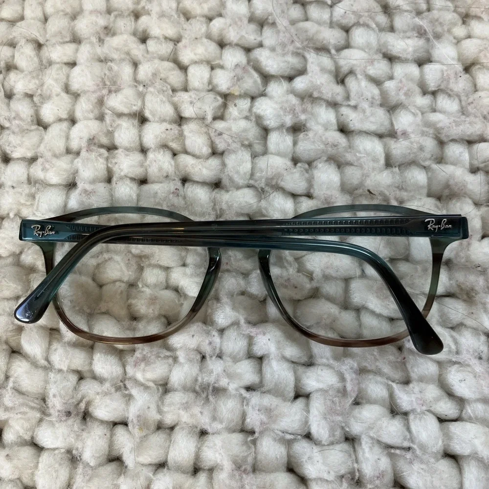 Ray Ban RB 5417 52-19-145 Blue‎ Tortoise Translucent Eyeglasses Lens Only Trendy
